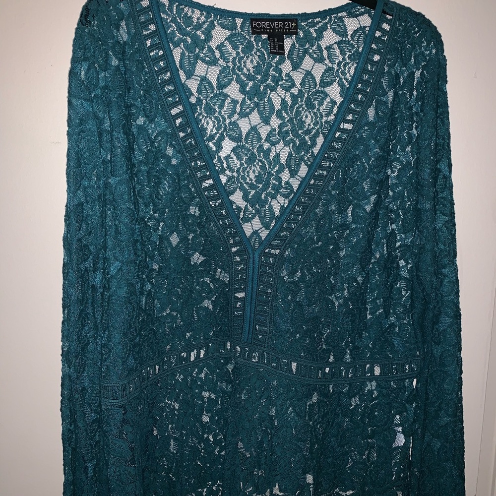 see through crochet top
